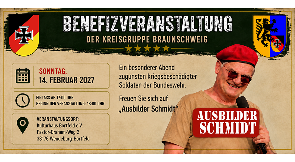 Benefizveranstaltung mit Ausbilder Schmidt 940×518